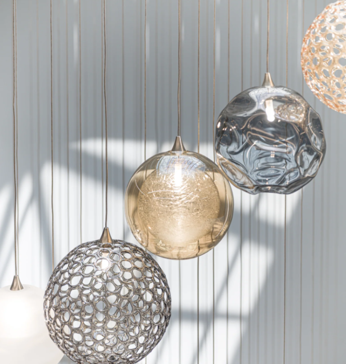 hand blown glass pendants